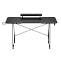 Miniatyrbillede 1 af 6: OPLITE ATIKA T10 XL Gaming Skrivebord Sort - Melamin top og sort stålbund