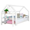 Pikkukuva 1 / 4: Valoisa hyllyvuode 120 x 180 valkoinen ja luonnollinen Vit