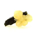 Miniatyrbild 1 av 5: Stenar och mineraler. Prehnite + Epidot + Stilbite. 76,0 ct. Diamonkara, Kayes, Mali.