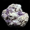 Miniatyrbillede 1 af 5: Sten og mineraler. Fluorit + Baryt + Kvarts. 1620,0 ct. Berbes, Asturias, Spanien.