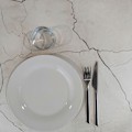 Miniatyrbillede 4 af 4: Bord 70 x 70 cm - Milan hvid måne model Beige