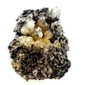Miniatyrbillede 1 af 4: Sten og mineraler. Kvarts, Klorit. 873,5 øre. Lauzière-massivet, Savoie, Frankrig..
