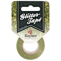 Miniatyrbillede 2 af 2: Glitrende malertape - SPARKLING STRIP - Evig grøn - 15mm x 5m - Til kreativ fritid Grön
