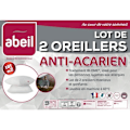Miniatyrbillede 5 af 5: Sæt med 2 antimide puder - 60 x 60 cm - 100% Biome® behandlet bomuld - ABEIL Vit