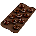 Miniatyrbillede 1 af 3: Chokoladeform - Krone - Fødevare-silikone - 11 hulrum - 3D-effekt - Brun Brun
