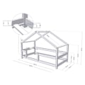 Miniatyrbillede 3 af 4: Lit cabane enfant LUCKY 80 x 180 lakeret Beige