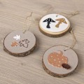 Miniatyrbillede 4 af 4: Stencilsæt - RAYHER - Græskar - 6 stk. - Størrelse 1,4-3,7 cm - Metal Grå