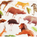 Miniatyrbillede 1 af 3: Autocollants - Safari, Dyr fra savannen - Epoxy Flerfärgad