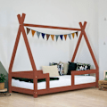 Pikkukuva 2 / 4: "Lit cabane enfant NAKANA 80 x 160 punainen tiili" Röd