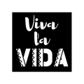 Pikkukuva 1 / 4: Pochoirit - Viva la vida - 12 kappaletta - 9 x 9 cm - Muovi - Sekä-