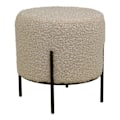 Miniatyrbillede 1 af 2: Alford pouf imitation fåreskind grismarron. Gråbrun
