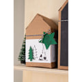 Miniatyrbillede 3 af 4: Kit boks til folding - Hus - Kraft - 14 x 7,5 x 7,5 cm kastanj