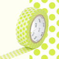 Pikkukuva 1 / 2: Masking Tape MT Lime green dots - lime dot Anis