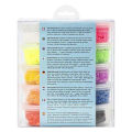 Miniatyrbillede 3 af 4: Foam Clay Beaded Modeling Clay - Pakke med 10 - 10 x 35 g - Assorterede farver Blandade färger