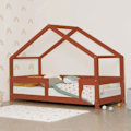 Miniatyrbillede 2 af 4: Lit cabane enfant LUCKY 90 x 190 rød mursten Röd