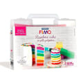 Pikkukuva 1 / 3: Rainbow Cake Fimo -luomissalkku ja tarvikkeet Flerfärgad
