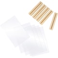 Miniatyrbillede 3 af 5: 5 transparente plexiglasplader 10 x 15 cm + bunde Transparent