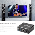 Miniatyrbild 3 av 6: 4K HDMI Ljudextraktor Konverterare, HDMI till SPDIF Konverterare | HDMI till HDMI och Optisk SPDIF med 3,5 mm Stereo Stöd 3D, 1080p-KK-
