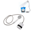 Miniatyrbild 1 av 5: Portable Shower with Strong Flow 2200mAh, 1.5m Hose - Camping Shower for Car Washing, Irrigation and More