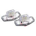 Miniatyrbild 2 av 5: 2x Felfria LED-registreringsskyltslampor för Honda Crv Fit Jazz Crosstour Odyssey