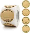 500 Self-Adhesive Labels, 5cm Jam Jar Decals, Can Be Used for Kitchen Labels, Spices, Baking-FO-