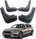 4 pcs. Mud Flaps for Volvo V60 MK II Estate 2019-2021 2020, Splash Guards, Molded Mudguards-FO-