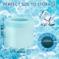Miniatyrbild 2 av 5: Silicone Ice Cube Mold, New 3D Ice Cube Maker, Decompression Ice Grid, Press Type Easy Release Ice Cup (Blue-Green)-FO-