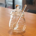 Pikkukuva 5 / 5: 250 ml hunajapurkki ja setti lasiset hunajalusikat minipurkit lusikka