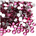 Miniatyrbillede 1 af 3: 576 stk. limfikserede flade rhinsten glasdiamantsten til neglekunst håndværk dekorationer tøj sko Rose-JAN- Rose 576pcs