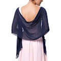Miniatyrbilde 1 av 5: Myk chiffong Pashmina sjal skjerf og omslag for formell aftenkjole, brud brudepike sjal for bryllup