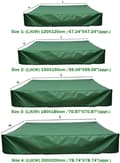 Vattentätt överdrag med dragsko för sandlåda 200x200cm-FO-