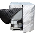Miniatyrbillede 4 af 5: Beskyttelse til 1000L IBC-tank, Frostsikker, Anti-UV-tankbeskyttelse, IBC-tankbeskyttelse med lynlås, 120 x 100 x 116 cm (Sølv)-KK-