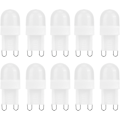 Miniatyrbilde 1 av 5: 10 stk LED-dimbare pærer, G9 150LM 1,5W 2LED Varmt lys Øyesikker LED-pærer, 30 Watt Halogen Ekvivalent for lysekrone vegglampe