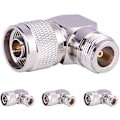 Pikkukuva 1 / 3: 4 kpl N-tyypin kulmaliitin N-uros - N-naaras -adapteri C-LP-