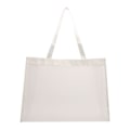 Miniatyrbillede 1 af 5: Transparent Strand Nylon Taske Mesh Håndholdt Shopping Taske HVID White
