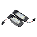 Miniatyrbillede 1 af 5: 2 stk Bil 18leds Nummerpladelys Plast Til Nissan Qashqai