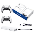 Miniatyrbillede 1 af 5: 40.000+ 4K HDMI TV-spilpinde Retrospilkonsol med 2 trådløse håndholdte controllere M15 64G + 20,000 games