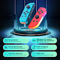Pikkukuva 2 / 5: Langaton ohjain, yhteensopiva Nintendo Switchille, Oledille, Lite Gamepad Joystick (v/o) Korvaava Rgb oikealla purple+yellow