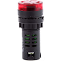 Miniatyrbillede 3 af 5: AC/DC 12V 22mm Rød LED Summer Alarm Signal Blinkende Lys Bipper Summer Advarselslys Monteringshul Med Summer Til Instruktioner/Advarsel/Crash Signaler