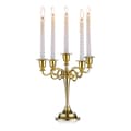 Metallkandelaber Gull 5 Arm 27cm Høy Kon Lysestake-FO-