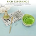 Pikkukuva 5 / 5: Keraaminen teesetti, sisältää matcha-kulhon, matcha-vispilätelineen ja matcha-vispilän, 5-osainen setti monivärinen multicolor