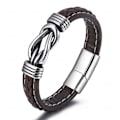 Miniatyrbillede 2 af 4: Læderarmbånd til bedstemor og barnebarn