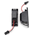 Miniatyrbillede 3 af 5: 2 stk Bil 18leds Nummerpladelys Plast Til Nissan Qashqai