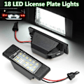 Miniatyrbillede 2 af 5: 2 stk Bil 18leds Nummerpladelys Plast Til Nissan Qashqai