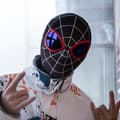 Rolig superheltemaske i spandex for cosplay og livestreaming, tilbehør til rollespillfester A-FO- A Kids