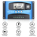 Miniatyrbillede 2 af 5: 12v/24v Smart Batteri Mppt Solpanel Controller Opladning