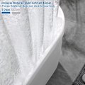 Miniatyrbillede 2 af 5: Bruseforhæng Vandafvisende Skimmelresistent 180*180 Plast Gennemsigtig Bruseforhæng 100% EVA Badegardin 3D Rundsten 180 x 200cm med 12 Kroge Ringe