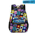 Miniatyrbild 1 av 4: 3D Ny produkt ROBLOX Game Blox Fruits Student Mode Trend Ryggsäck Tecknad Stor kapacitet Axlar Utomhusväska Skolväska Backpack-1