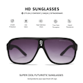 Pikkukuva 3 / 5: 2023 Merkkiset Neliönmuotoiset Aurinkolasit Miehille Vintage Retro Urheiluajo Aurinkolasit Oversize Värikkäät UV400 Ulkoilulasit gafas de sol C5 Musta-Sininen C5 Black-Blue with packaging