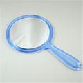 Makeup Hand Mirror, Double Sided 3X 1X Magnifying Round (Blue)-FO-